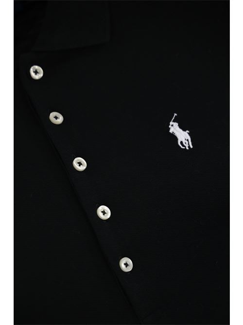 Polo in cotone con logo nero POLO RALPH LAUREN | 211870245005